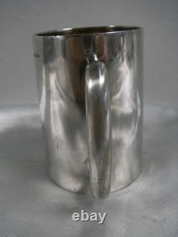 Antique Solid Silver Mug Cup Tumbler with English Hallmarks, weight 117 g