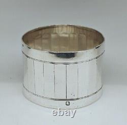 Antique Solid Silver Napkin Ring with Minerva Hallmark