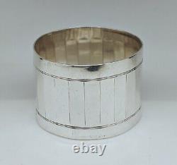 Antique Solid Silver Napkin Ring with Minerva Hallmark