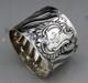 Antique Solid Silver Napkin Ring With Minerva Mark, Late 19th Century
