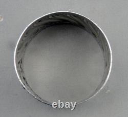 Antique Solid Silver Napkin Ring with Minerva Mark, Late 19th Century