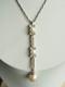 Antique Solid Silver Pearl Necklace