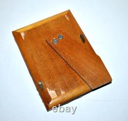 Antique Solid Silver Photo Frame, 800 Hallmark, Guilloché Border, 11.5 x 8.5