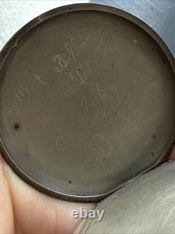 Antique Solid Silver Pocket Watch with Key Wind for Art Nouveau Parts