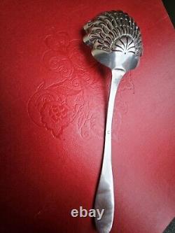 Antique Solid Silver Powder Spoon 19th Century