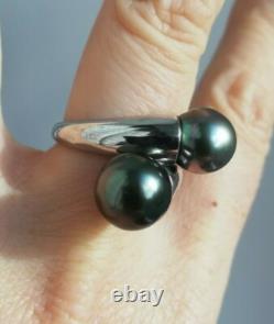 Antique Solid Silver Ring 925 Designer Rings Tahitian Pearls
