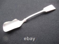 Antique Solid Silver Salt Scoop Spoon, 205 mm, 59 g