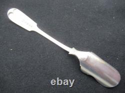Antique Solid Silver Salt Scoop Spoon, 205 mm, 59 g
