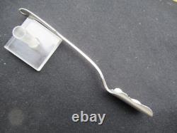 Antique Solid Silver Salt Scoop Spoon, 205 mm, 59 g