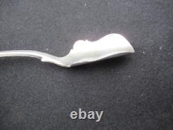 Antique Solid Silver Salt Scoop Spoon, 205 mm, 59 g