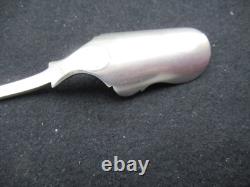 Antique Solid Silver Salt Scoop Spoon, 205 mm, 59 g