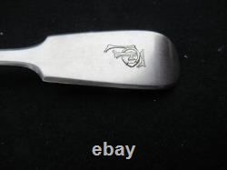 Antique Solid Silver Salt Scoop Spoon, 205 mm, 59 g