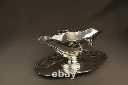 Antique Solid Silver Sauce Boat