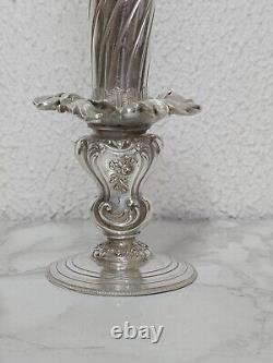 Antique Solid Silver Single Flower Vase by DR Doutre Roussel Claude 1895