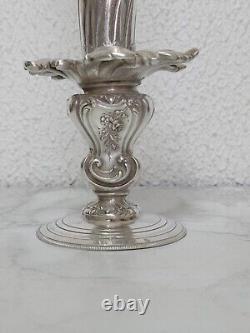 Antique Solid Silver Single Flower Vase by DR Doutre Roussel Claude 1895
