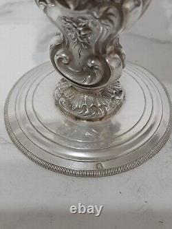 Antique Solid Silver Single Flower Vase by DR Doutre Roussel Claude 1895