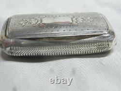 Antique Solid Silver Snuffbox