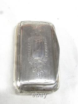 Antique Solid Silver Snuffbox