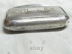 Antique Solid Silver Snuffbox