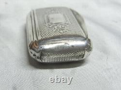 Antique Solid Silver Snuffbox