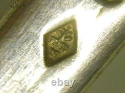 Antique Solid Silver Spoon, Vieillard Hallmark, Silver Uni Flat Spoon