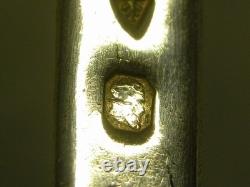 Antique Solid Silver Spoon with Old Man Hallmark Plain Flat Spoon