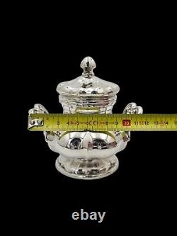 Antique Solid Silver Sugar Bowl PIETRASANTA GIANNI & C