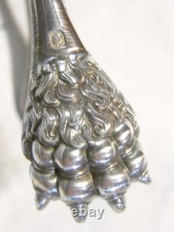 Antique Solid Silver Sugar Tongs with Lion Paw Claw

	<br/>	

