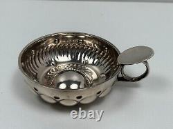 Antique Solid Silver Tastevin Minerva Punch 1 E Guinant from Guerchy Burgundy