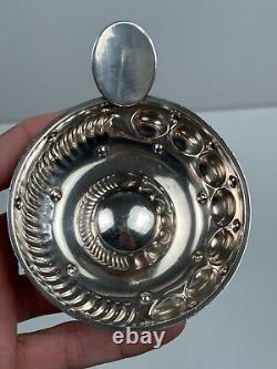 Antique Solid Silver Tastevin Minerva Punch 1 E Guinant from Guerchy Burgundy