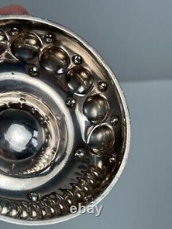 Antique Solid Silver Tastevin Minerva Punch 1 E Guinant from Guerchy Burgundy
