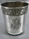 Antique Solid Silver Timbale With Minerva Mark, Curon Glass, 62.30 G