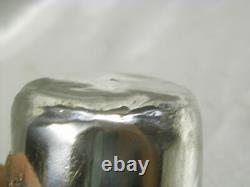 Antique Solid Silver Timbale with Minerva Mark, Curon Glass, 62.30 g