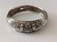 Antique Solid Silver Wedding Bracelet With Bird & Flower Decoration 17.9 G Jewelry