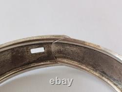 Antique Solid Silver Wedding Bracelet with Bird & Flower Decoration 17.9 g Jewelry