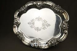 Antique Spanish 19th Century Solid Silver Tray