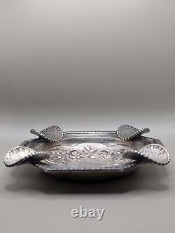 Antique Spanish ashtray in solid silver (332 grams)