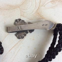 Antique Sterling Silver Chatelaine Hook, 19th Century, Minerva Hallmark, Passementerie