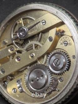 Antique Swiss Pocket Watch Solid Silver Needs Servicing