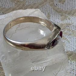 Antique Vermeil Garter Ring with Ruby, Fine Pearl & Zircons, 19th Century Vintage