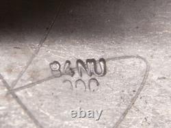 Antique Vermeil Gold Box on Solid Silver with Russian Enamel 84