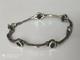 Antique Women&rsquo;s Solid Silver And Onyx Bracelet