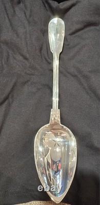 Antique and Heavy Silver Stew Spoon, Late 18th Century
