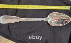 Antique and Heavy Silver Stew Spoon, Late 18th Century