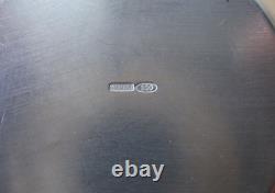 Antique beautiful box in solid 800 silver, oval-shaped, in very good condition