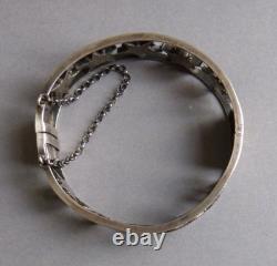 Antique bracelet in solid silver with Digne Saint Vincent pentacrine star