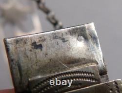 Antique bracelet in solid silver with Digne Saint Vincent pentacrine star