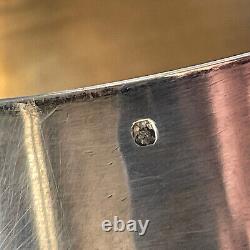 Antique casserole with ebony wood sauce, solid silver Minerve hallmark 1900 327 g net