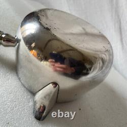 Antique casserole with ebony wood sauce, solid silver Minerve hallmark 1900 327 g net