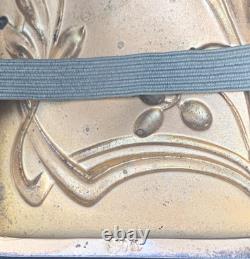 Antique cigarette case in solid silver and vermeil Art Nouveau period